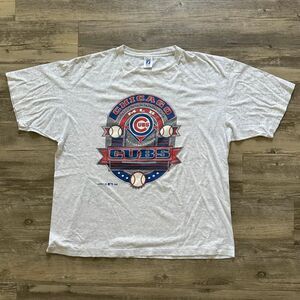 Vintage MLB Chicago Cubs 1996 Logo 7 T-Shirt Size XXL